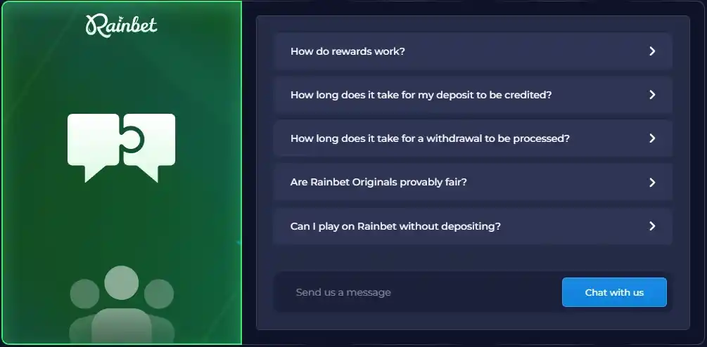 RainBet casino review section 3