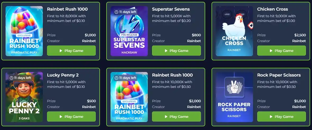 RainBet casino review section 7